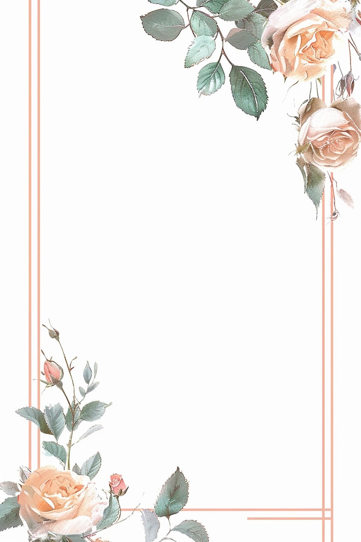 Photo invitation de mariage cadres de fleurs de fleurs botaniques romance de l'amour