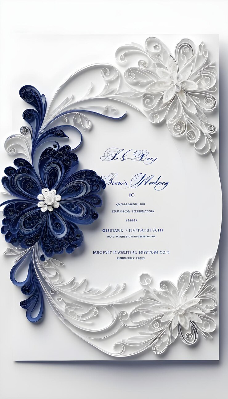 Photo une invitation de mariage de luxe.