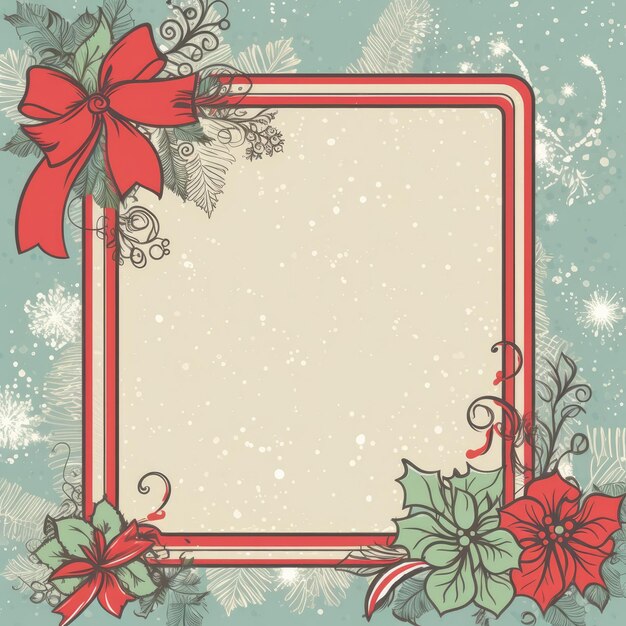 Photo une invitation de noël minimaliste