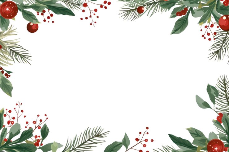 Photo invitation de noël png arrière-plan de la frontière modèle de noël