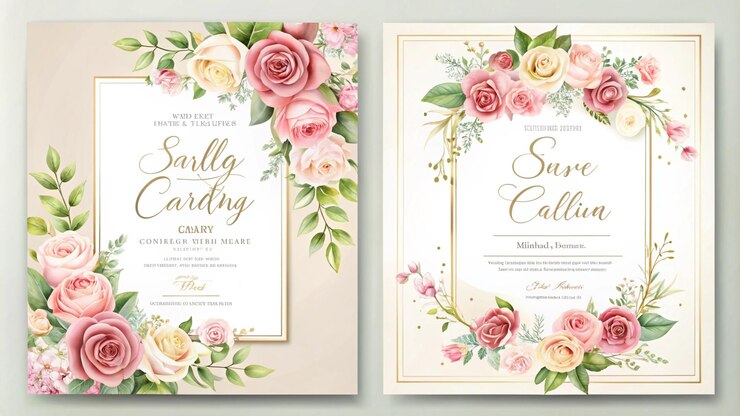 Photo invitations au mariage pour un spectacle de mariée