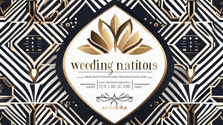 Photo des invitations de mariage élégantes