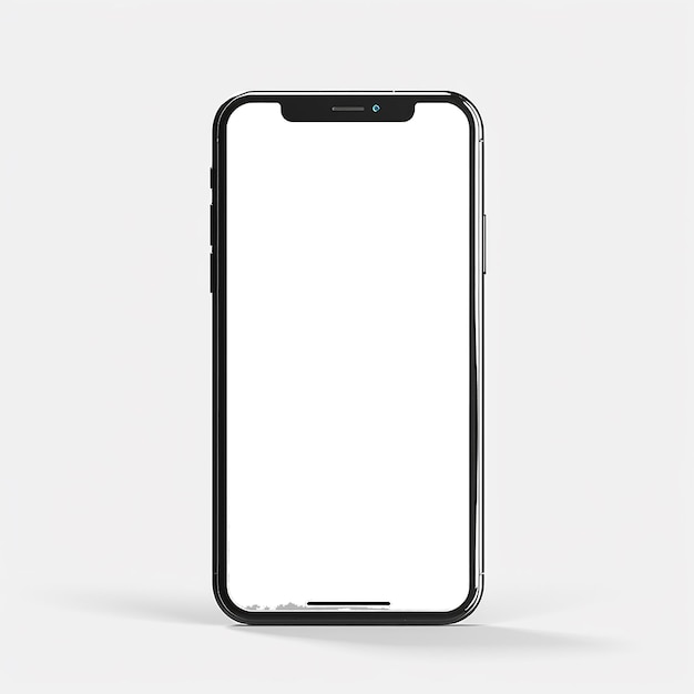 iphone cadre fond blanc isolé