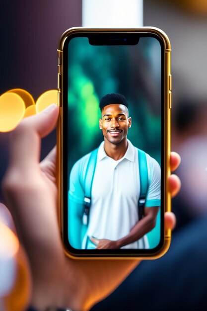 Photo un iphone avec une ressemblance humaine