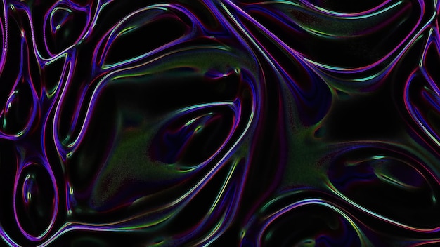 Iridescent tissu ondes générées par ordinateur d render