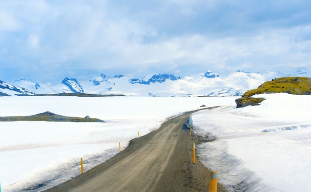 Islande Paysage Route Champ