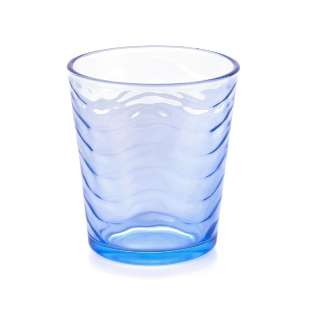 Photo isolat de verre sur fond blanc