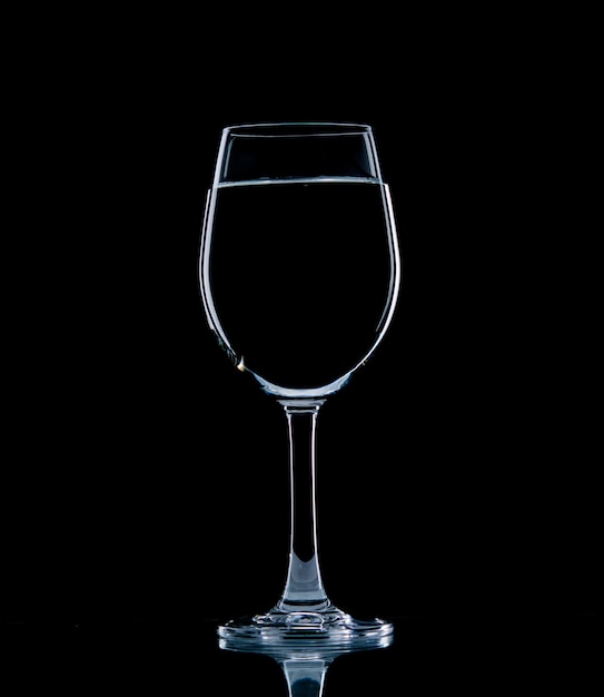 Isolat de verre transparent à l'eau