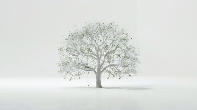 Isolate d'arbre sur le blanc