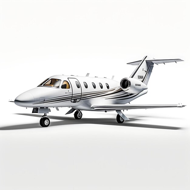 Isolé du Cessna Citation M2 2013 Light Business Jet sur fond blanc sur blanc BG en blanc propre