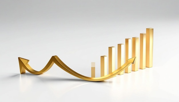 Isolement de l'accumulation croissante de pièces d'or