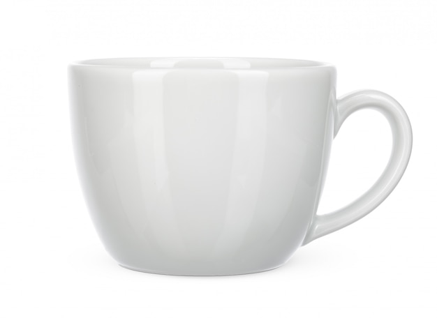 Isoler la tasse blanche vide