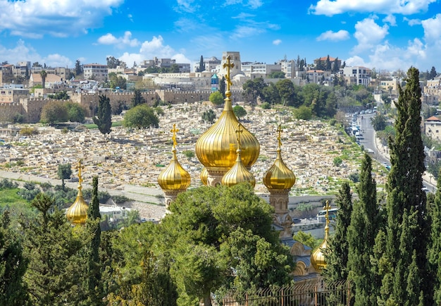 Israël Église de Marie-Madeleine sur le Mont des Oliviers en Israël