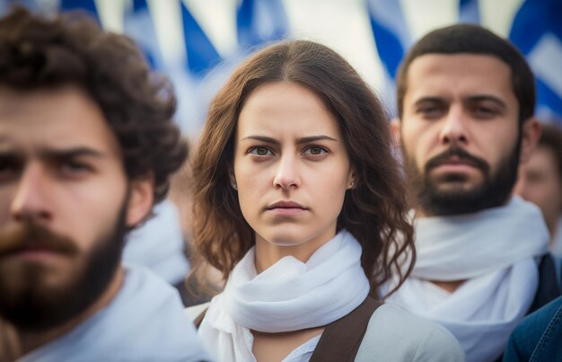 Des Israéliens défilent dans la rue pour demander la paix Des Juifs contre la guerre et à la recherche d'un foyer pacifique