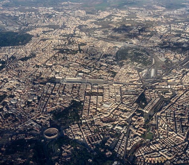 Italie Latium vue aérienne de Rome