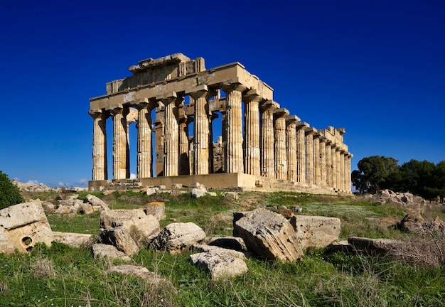 Italie, Sicile, Sélinonte, temple grec d'Héra (409 av. J.-C.)