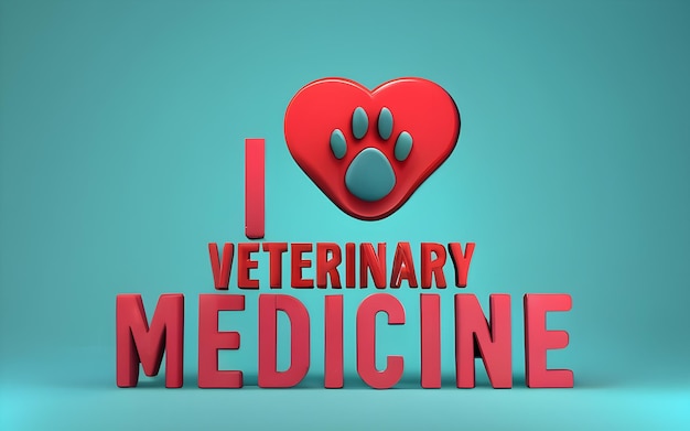 J'adore la médecine vétérinaire.
