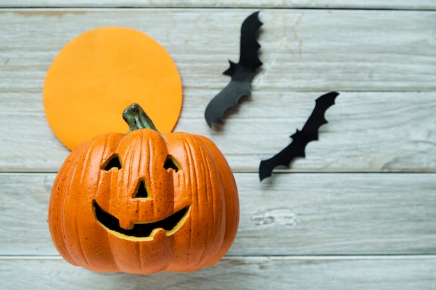 Jack O Lantern Chauves-souris Lune