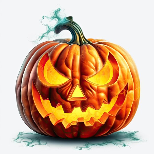 Jackolantern illustration réaliste générative ai