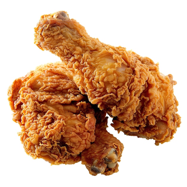 Jambe de poulet frite épicée et croustillante