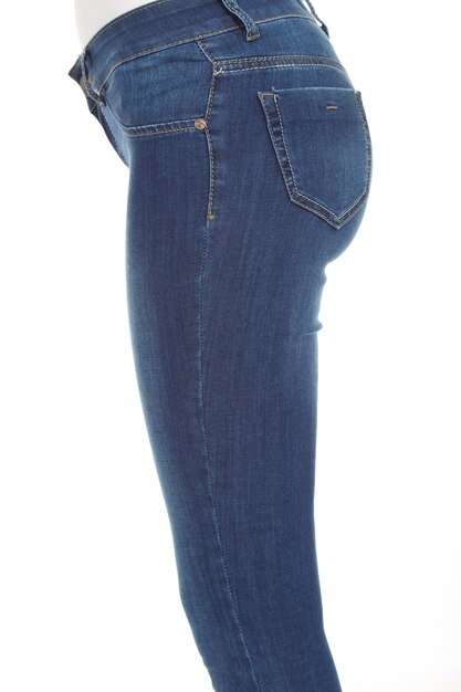 Jambes de femme et denim bleu