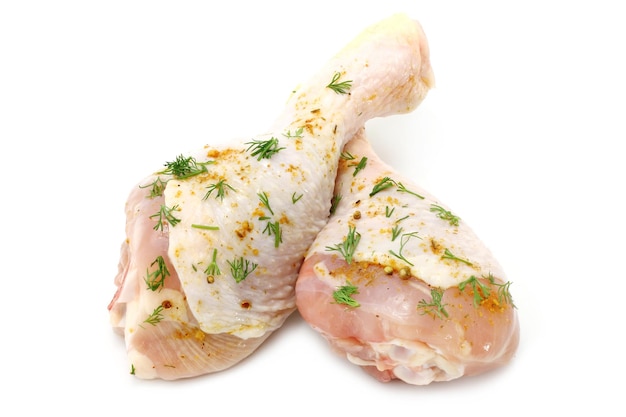 Photo jambes de poulet cru