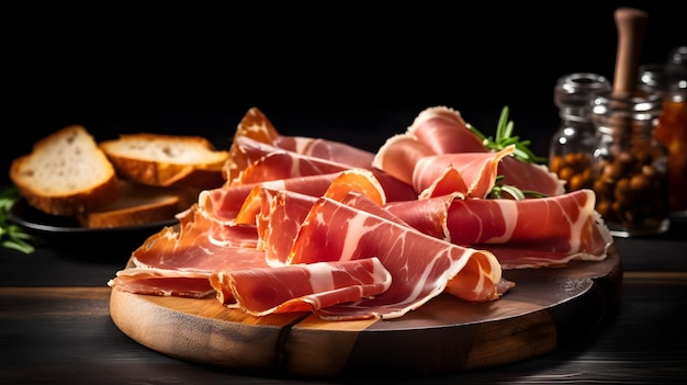 Jambon serrano espagnol généré par l'IA