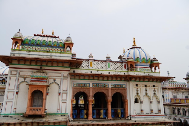 Janakpur dhaam moitié supérieure image palais de naissance de sita mata au népal