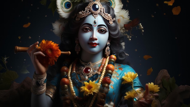 Janmashtami du 6 au 7 septembre AI générative