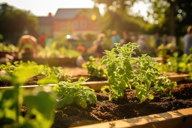 jardin communautaire écoresponsable pratiques de jardinage durables et compost utilisant la réduction des déchets