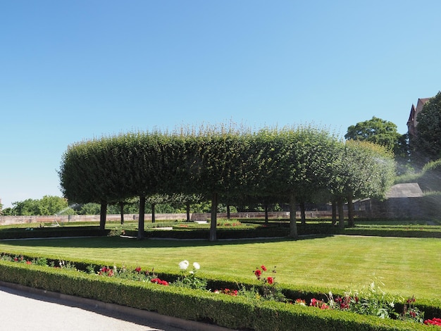 Jardin du château de Nuernberger Burg à Nuremberg