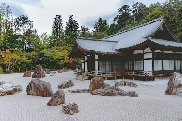 Photo le jardin du temple de kyoto