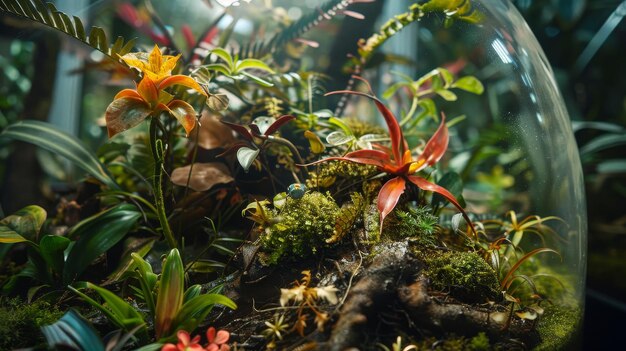 Le jardin du terrarium vibrant