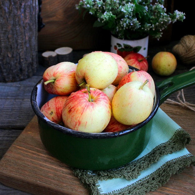 Jardin d&#39;été pommes à la menthe