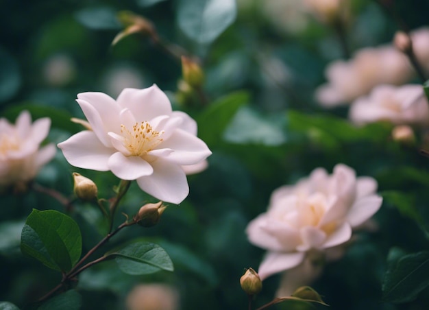 Un jardin de fleurs de jasmin