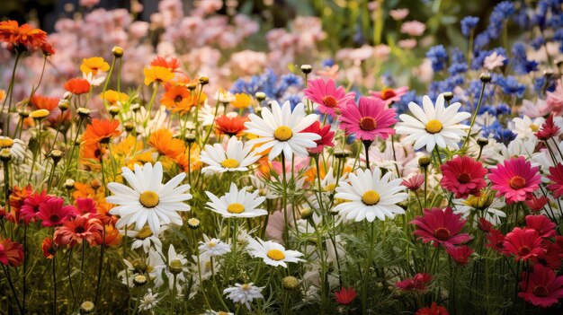 Jardin de fleurs sauvages naturelles