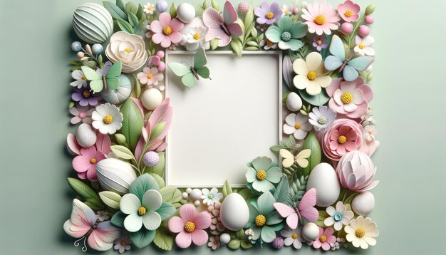 Photo le jardin de papier fantastique un jeu d'art de la flore et de la faune pastel