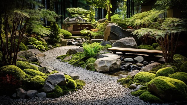 Le jardin zen des éléments