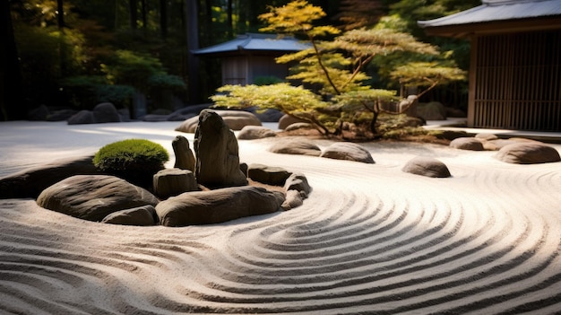 le jardin zen est un jardin zen avec un jardin zen.