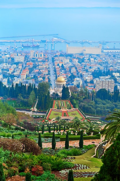 Les jardins baha'is aussi les terrasses de la foi baha'ie les jardins suspendus de Haïfa