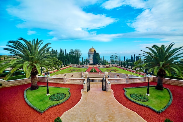 Les jardins baha'is aussi les terrasses de la foi baha'ie les jardins suspendus de Haïfa