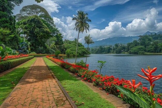 Photo jardins botaniques royaux de peradeniya kandy sri lanka 2 millions de visiteurs par an