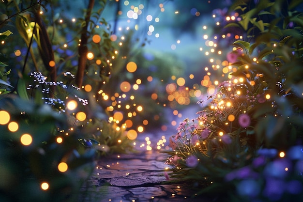 Des jardins lumineux enchanteurs