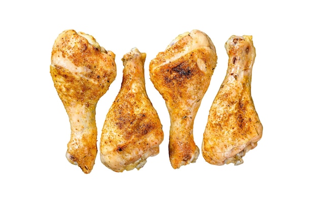 Jarrets De Pilons De Poulet épicés Rôtis Aux épices Et Herbes Isolés ...