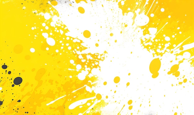 jaune et blanc noir Arrière-plan grunge abstrait avec effet de demi-ton vectoriel couleur plate