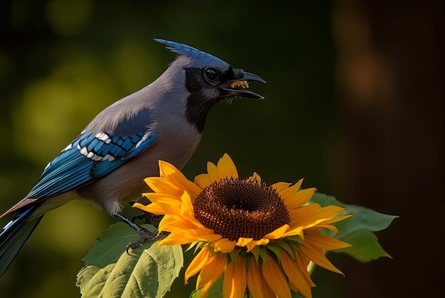 Jay cueille des graines génère ai