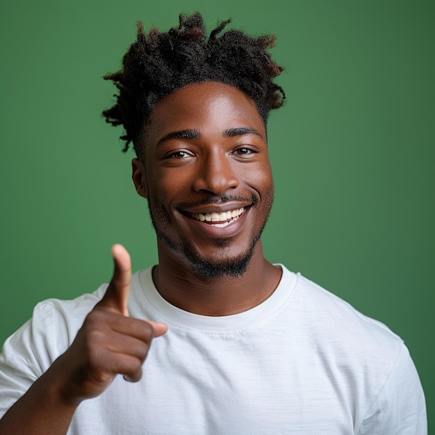 Je suis un Afro-Américain joyeux.