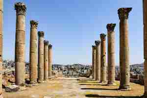 Photo je suis jerash jordan.