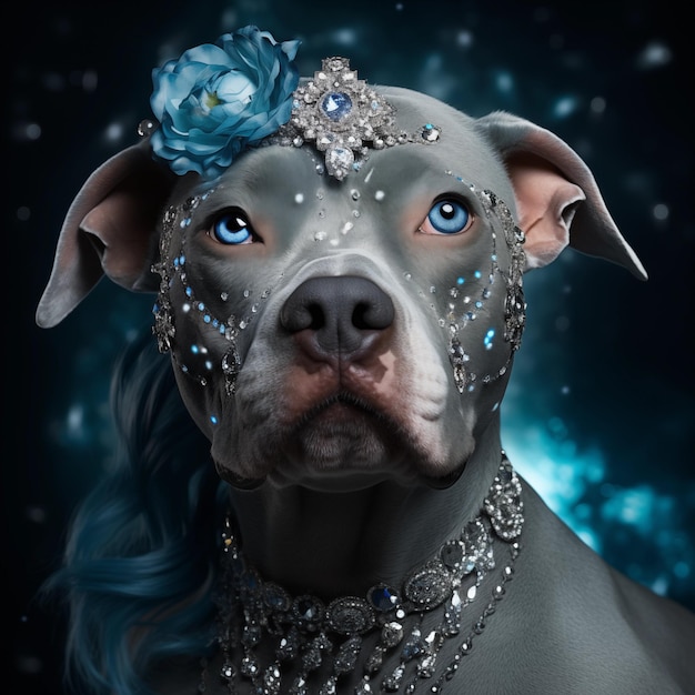 Photo je suis une princesse pitbull.