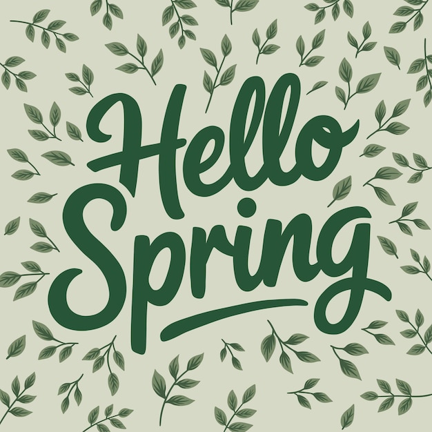 Je vous salue, printemps.